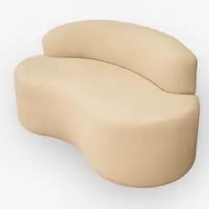 Sofá Puff Orgânico Slim Cloe – Sofisticação para Sala e Escritório 1 metro
