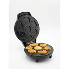 Máquina De Fazer Waffle Elétrica Mini Waffle Maker Formato Animais Infantil 3D Antiaderente Lancheira Prática