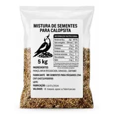 Mistura de calopsita, periquito, agapornis -  5 kg