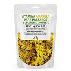 Vitamina amarela Premium Realce a Côr e Saude Dos Seus canários 1 kg