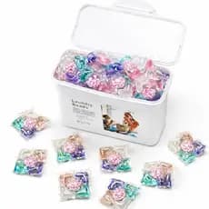Cápsulas Lava Roupas 5 em 1 – 50 Peças Perfume e Maciez Cores Sortidas