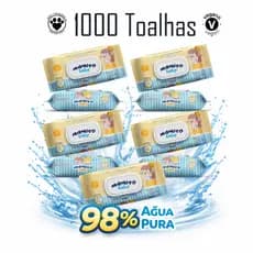 Kit 10 Toalhas Umedecidas Premium 100 Folhas Com Tampa