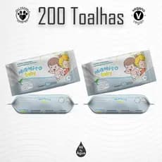Kit 04 Pacotes Toalhas Umedecidas MAMITO BABY - 50 folhas 20x13 cm