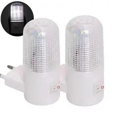 Kit Luminária Led De Tomada Luz Noturna Quarto Sala Criança Bebê Mini Abajur Bivolt
