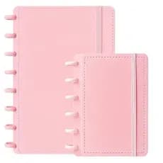 Kit 2 Caderno Inteligente A5 A6 Capa Dura 80 Folhas Escolar Universitário Diário Planner