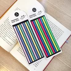 Kit 2 Marca Texto Adesivo Em Fita Neon Marcador De Página Autocolante Colorido Anotações 320 Fitas