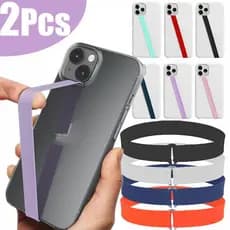 Alça De Alongamento De Silicone Autoadesiva De 1/2 Unidades-Elástica De Fivela De Telefone Universal-Capa Anti-Queda Par