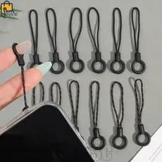 10/20/40 Unidades Alça De Pulso Para Cordão De Telefone-Mini Chaveiros Circulares-Ganchos De Bolsa-Corda Suspensa Chavei