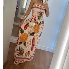 Vestido Tomara que Caia Com Elastex