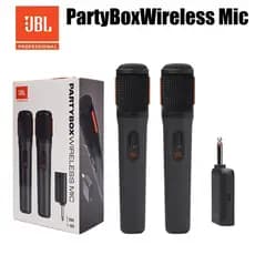 Microfone sem fio portátil JBLPartyBox MIC, microfone sem fio recarregável, Mini receptor, sinal estável, microfone de k