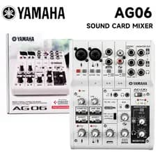 Mixer pequeno de seis canais YAMAHA AG06, Interface de áudio USB integrada, muito adequado para mixer de desempenho ao v
