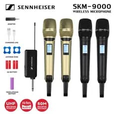 Microfone Universal Sennheiser SKM-9000, microfone sem fio UNF, Anti-interferência de baixo ruído, som de alta fidelidad