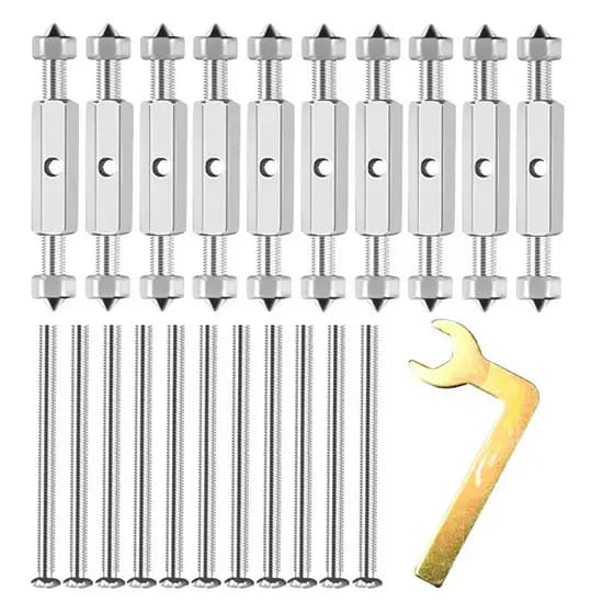 Conjunto de 10 peças Caixa De Soquete Reparador Elétrica Suporte Haste Interruptor universal
