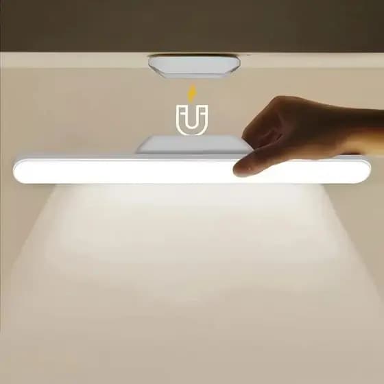 Luminária De Led Sobrepor Bastão Recarregável Sem Fio Com Suporte Magnético E Touch 3 cores com Controle Remoto