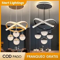 Lustre Sala De Jantar Lu lâmpada de bar de jantar lâmpada decorativa moderna para quarto lustre redondo criativo. lâmp