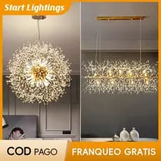 Lustre Criativo Para Decoração De Sala De Jantar , Lâmpada Estar , De Luz De 3 Cores