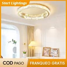 Nordic Sala De Estar Luz Teto Quarto Cristal 3 Cores Moderna Decoração interior