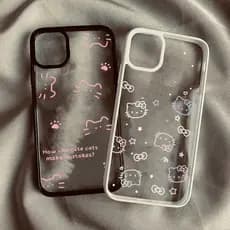 Silicone Claro Caso De Telefone Para Samsung A06 A26 A36 A15 A05S A16 A56 A55 A35 A54 A12 A52 A34 5G A32 Gatos Bonitos C
