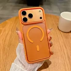 Capa Para iPhone 17 16 15 14 13 12 Pro Max Plus Air 11 Carregamento Sem Fio Cor Doce Fosco Magnético Pára-Choques