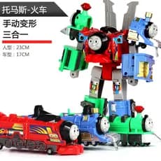Criança Thomas 3 metamorfosed trem robô montagem quebra-cabeça combinação de brinquedo King Kong Modelo de Autobot