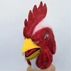 Zodíaco novo estilo máscara galo galo chapelaria látex frango chapelaria festa mostrar controle literário complicado