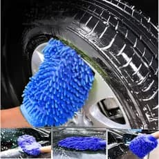 Luvas De Limpeza Cerdas De Microfibra Espuma Fácil Adequada Para Casa De Carro