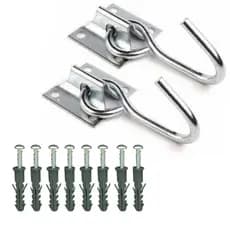 Kit Ganchos - Suporte para Redes de Descanso - Rede Cadeira e Saco De Pancada