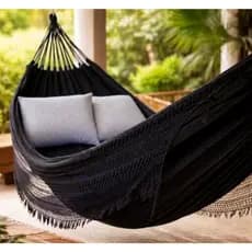 Rede De Dormir Descanso Casal ou Solteiro - Preço Fábrica Atacado - Jeans Resistente
