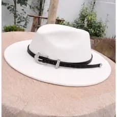 Bandinha Para Chapéu Couro com Fivela Varias Cores Unissex Moda Country Boiadeiros