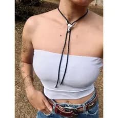 Choker Colar Gravatinhas Country Varios modelos Moda Boiadeira Feminino