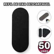Kit 50 Refil de Lixa Descartável Grão 100 - 50 Unid