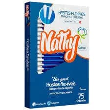 Hastes Flexiveis Nathy C/ 75 unds. Cotonete