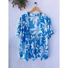 Conjunto estampa #230 duna verão (kimono+shorts) cintura com elástica moda feminina