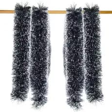 Enfeite Decoração Natalino Festão de Natal Nevado 2 Metros 13,5cm Decorativo Kit 2