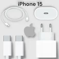 Carregador iPhone 15 Pro Max Turbo 35W Completo Cabo Tipo C Tipo C de 1m