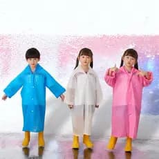 Capa de Chuva Infantil COM Capuz para Meninos e Meninas Unissex Qualidade BOA
