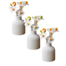 3 vasos de gesso