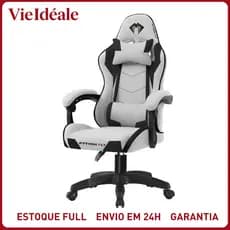 Cadeira Gamer Profissional Ergonômica 150kg - Reclinável com Apoio Lombar