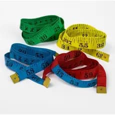 Fita métrica flexível para costura, medição corporal, uso geral