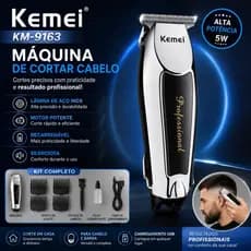 Máquina de Cortar Cabelo Sem Fio Recarregável Kit Completo Barbeador, máquina de cortar cabelo