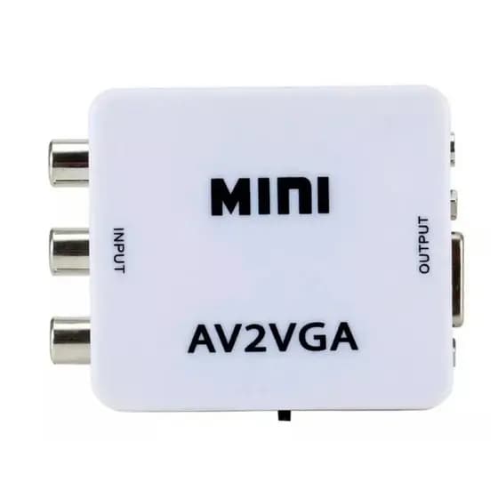 Mini Adaptador Conversor de AV para VGA