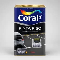 Tinta Piso Coral 18L Cores Variadas Com Alta Resistência Áreas Externas, Concretos, Garagens, Calçadas E Varandas