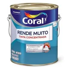 Tinta Acrílica Fosca Coral Rende Muito 3,2L Alta Cobertura E Rendimento