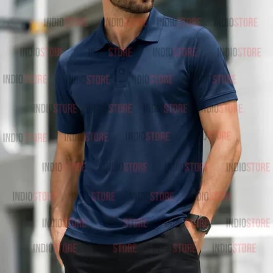 Camisa Polo Masculina DryFit Slim Leve Respirável Secagem Rápida Casual Premium