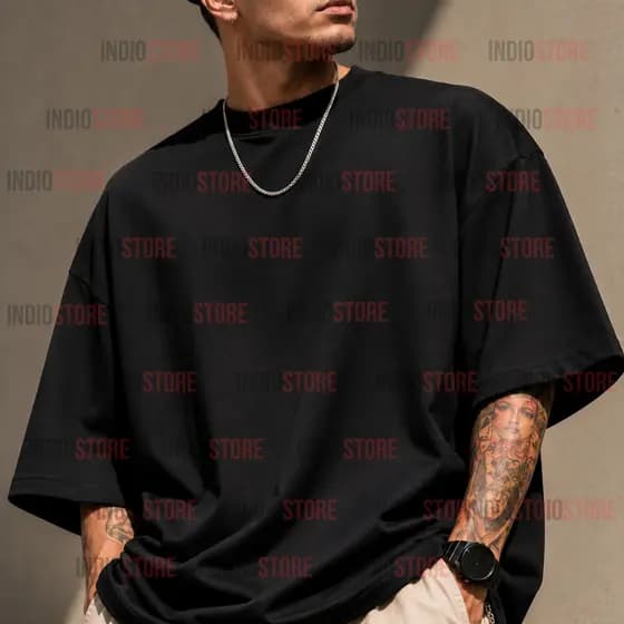 Camiseta Unissex Básica Oversized Premium Streetwear Gola Reforçada M ao EG