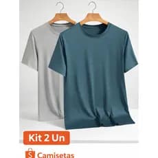 KIT 2 Camisetas UNISSEX Dry Fit Esporte Academia Corrida Promoção Verão