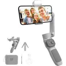 Estabilizador Zhiyun Smooth Q3 Combo Gimbal 3 Eixos para Smartphone com Luz LED Tripé e Bolsa