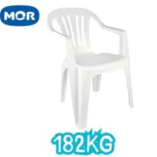 Cadeira Plastica 182Kg Cozinha Eventos Poltrona Area de Lazer Mor Resistente Empilhavel Kit