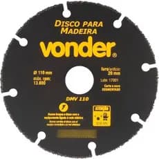 Disco De Corte Para Madeira 110 Mm Para Serra Mármore Vonder