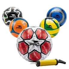 Kit 5 Bolas de Futebol com Bomba para Jogo e Treino Copa do Mundo Campo Society Quadra